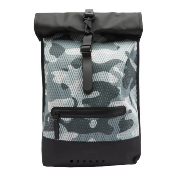 NWT Rains Rolltop Rucksack Mesh Camo 19,2”x4,4”x12,8” main image 6